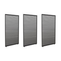 PANEELE 3er-Set für Pergola 204x271cm Anthrazit - Anthrazit, Metall (271/204/4cm) - BERLINLODGE