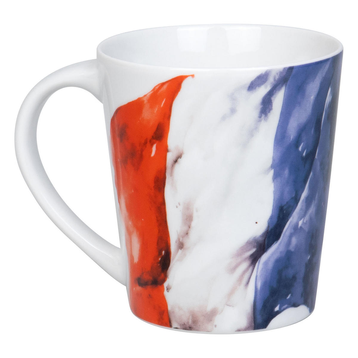 KAFFEEBECHER Flagge Frankreich - Naturfarben, Keramik (0.38L) - Könitz