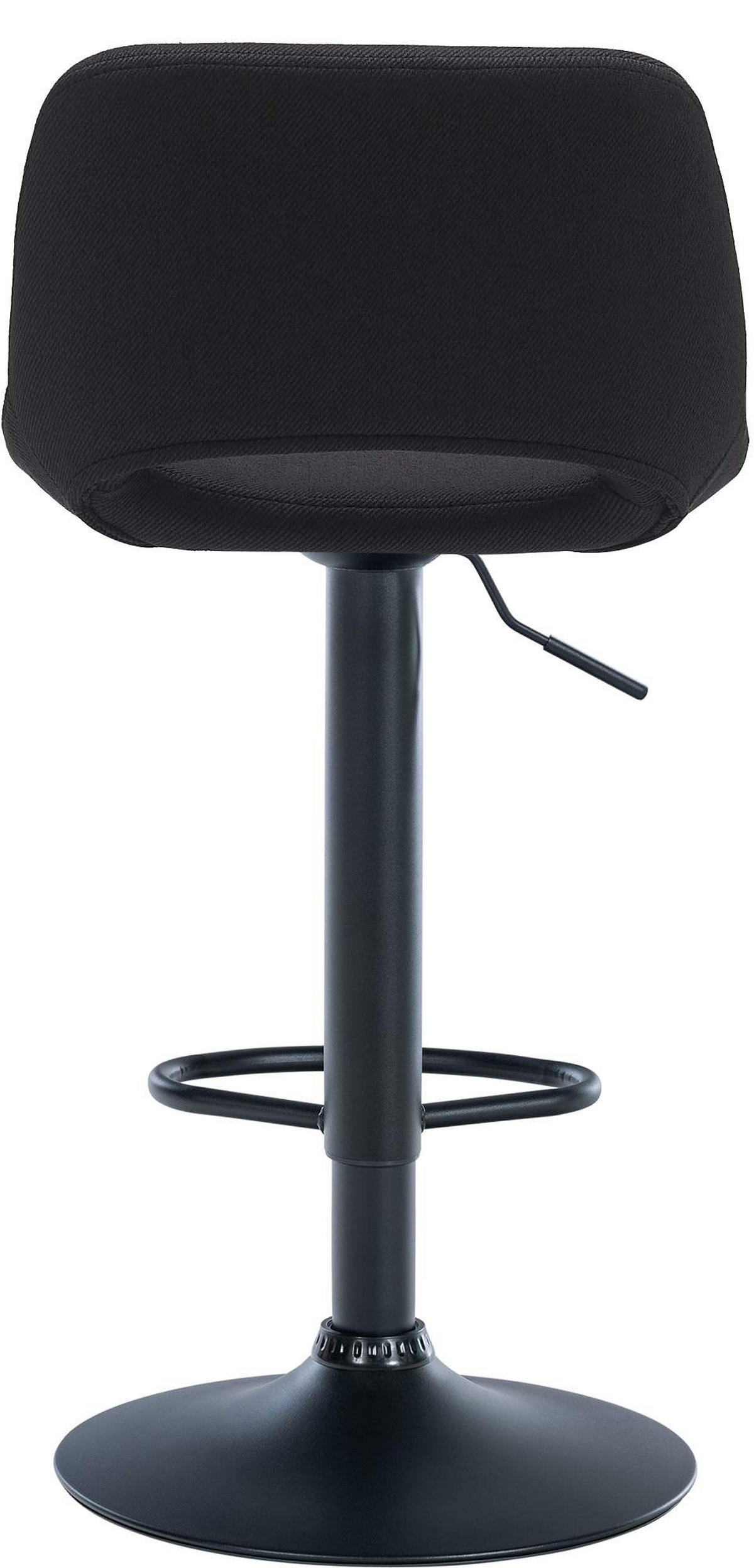 BARHOCKER 2er-Set JAKSON Schwarz Stoff Schwarz - Schwarz, Textil/Metall (42/86/46cm) - DELUKE