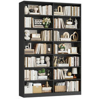 BÜCHERREGAL 212 cm schwarz - Schwarz, Holzwerkstoff (116/212/28.5cm)