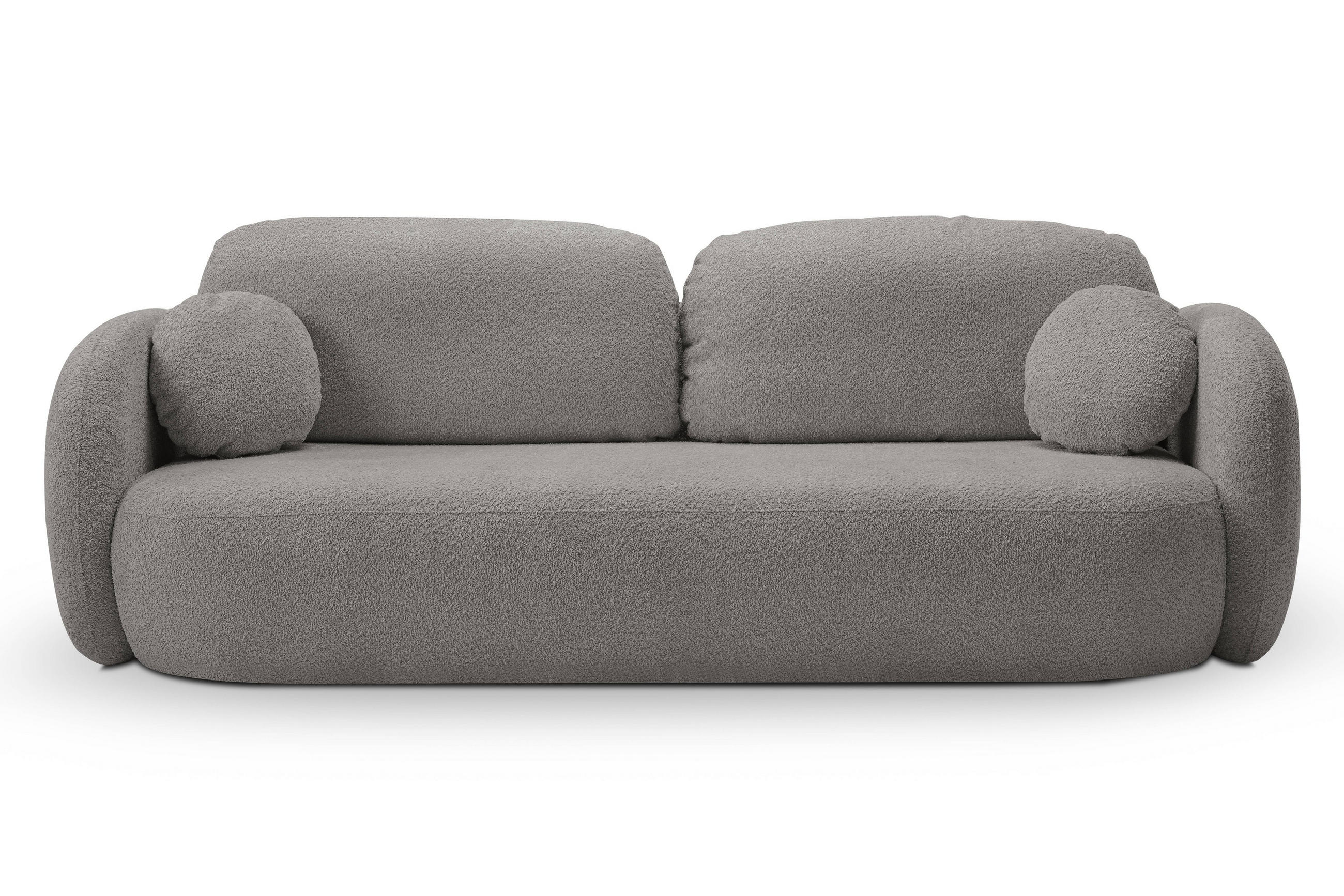 Masseno Bettsofa Grau 238x86.5x101 cm