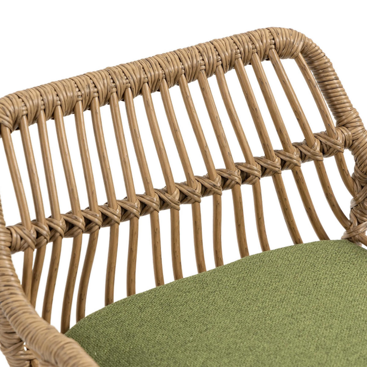 BARHOCKER,DREHSTUHL,RATTAN 360° drehbar, 2er-Set,Grün - Grün, Metall (38/109/39cm) - LVHOM