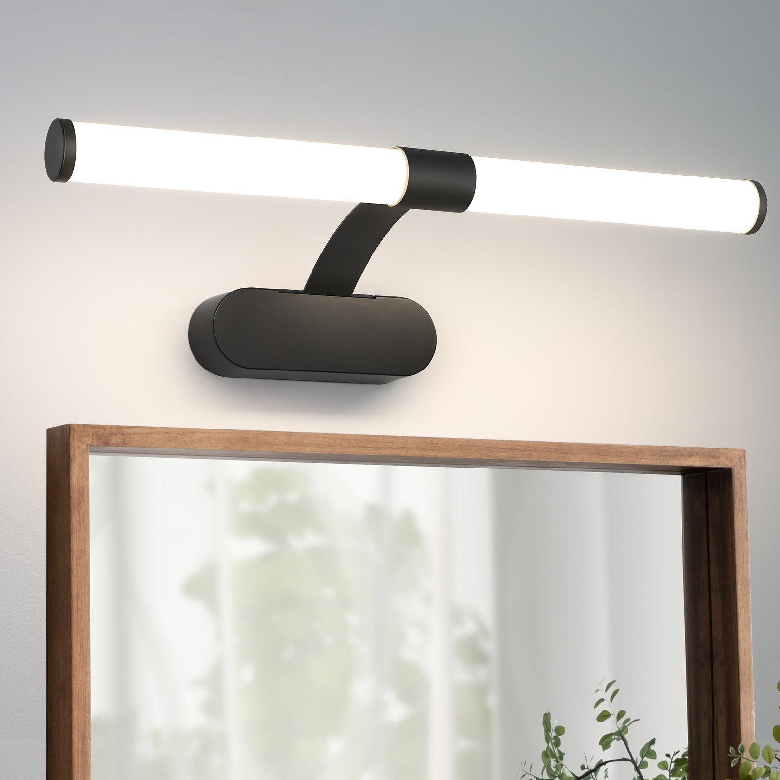 SPIEGELLEUCHTE Halle 40/4/16.8 cm - Schwarz, Metall (40/4/16.8cm) - Nettlife