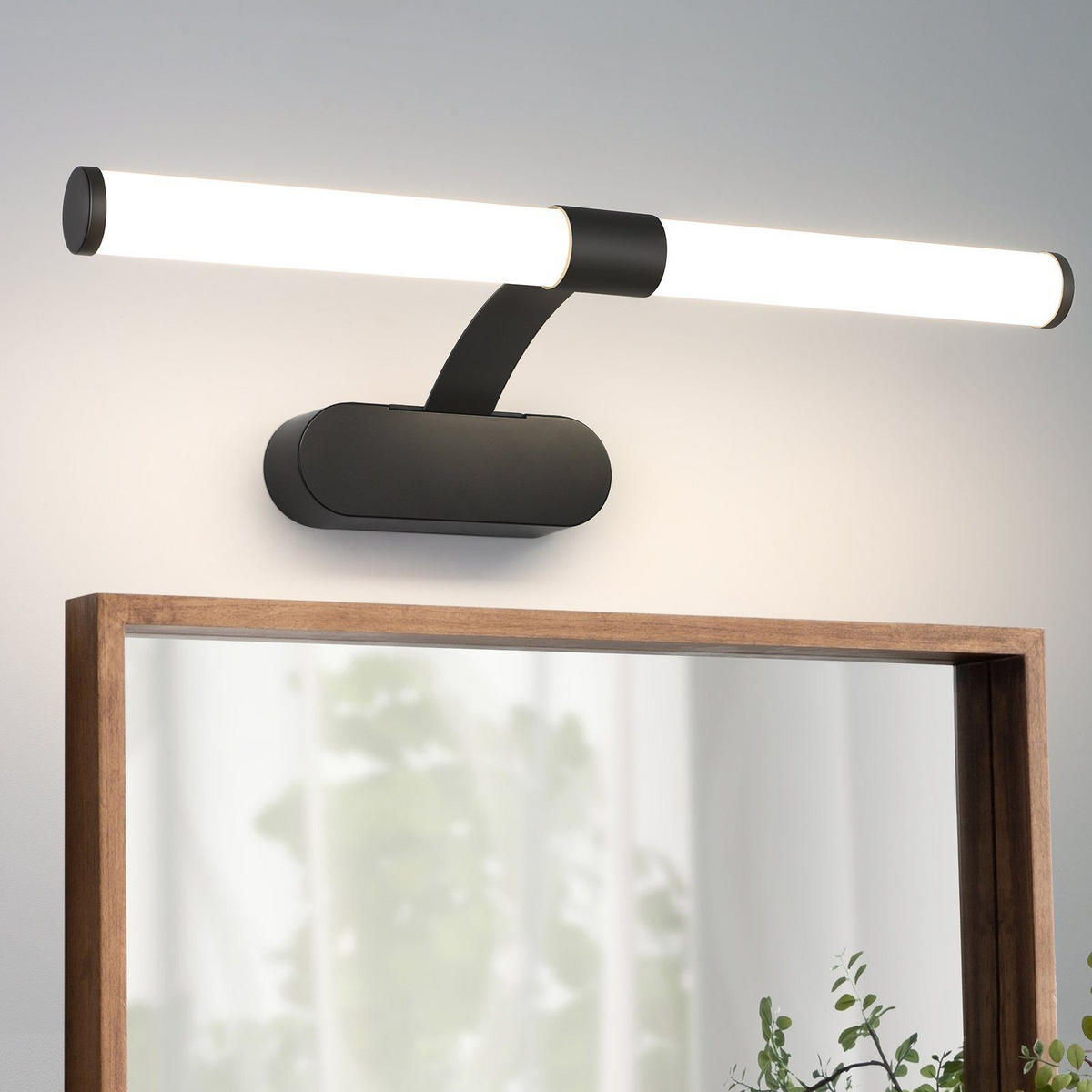 SPIEGELLEUCHTE Halle 40/4/16.8 cm - Schwarz, Metall (40/4/16.8cm) - Nettlife