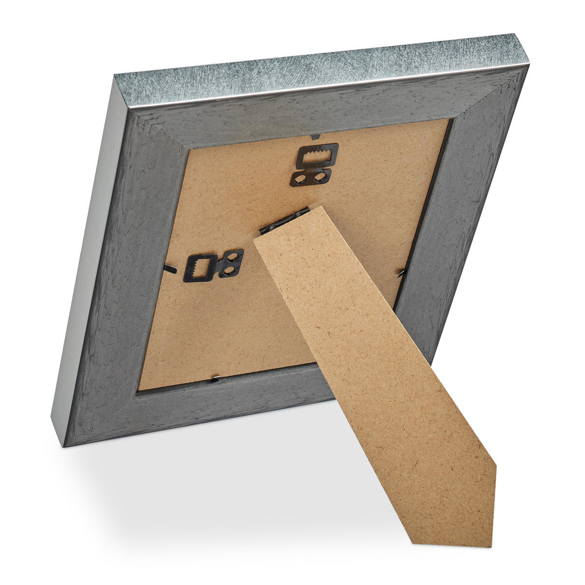 2XBILDERRAHMEN - Silberfarben, Glas/Kunststoff (20/25/2cm) - Relaxdays