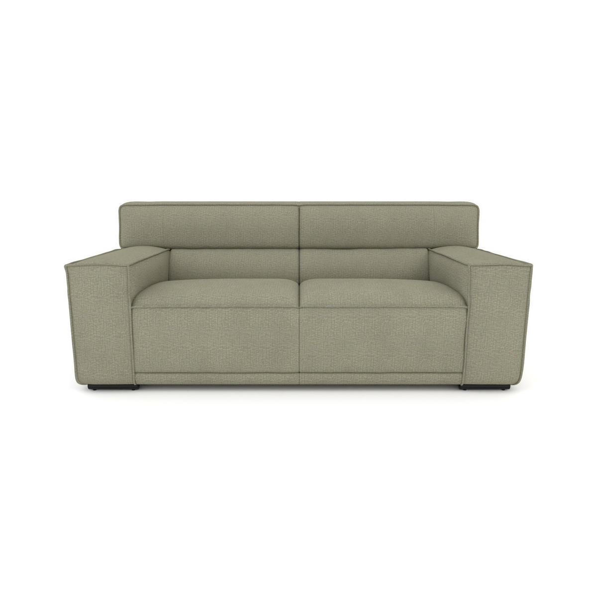 2,5-SITZER Umea Chenille Grün 194/106/78 cm - Jadegrün, Kunststoff/Textil (194/78/106cm) - foamnova