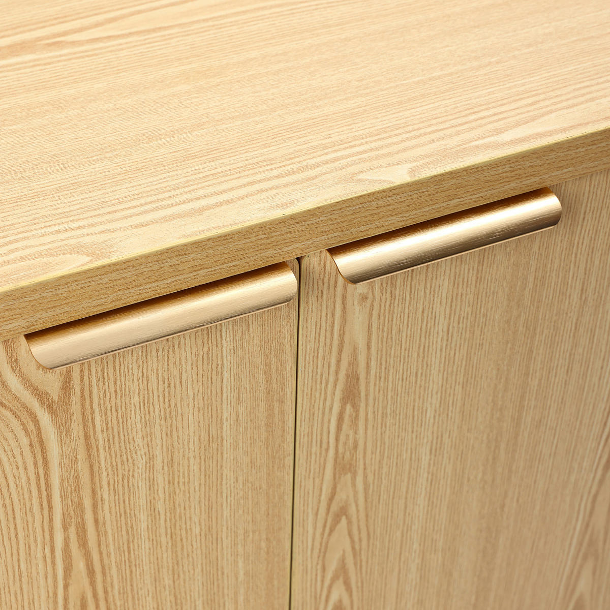 MODERNES Sideboard Wohnzimmer, Kommode mit 2 Türen | B72 x T39,5 x H75 cm - Eichefarben/Braun, Holz (72/75/39.5cm) - Hometopia