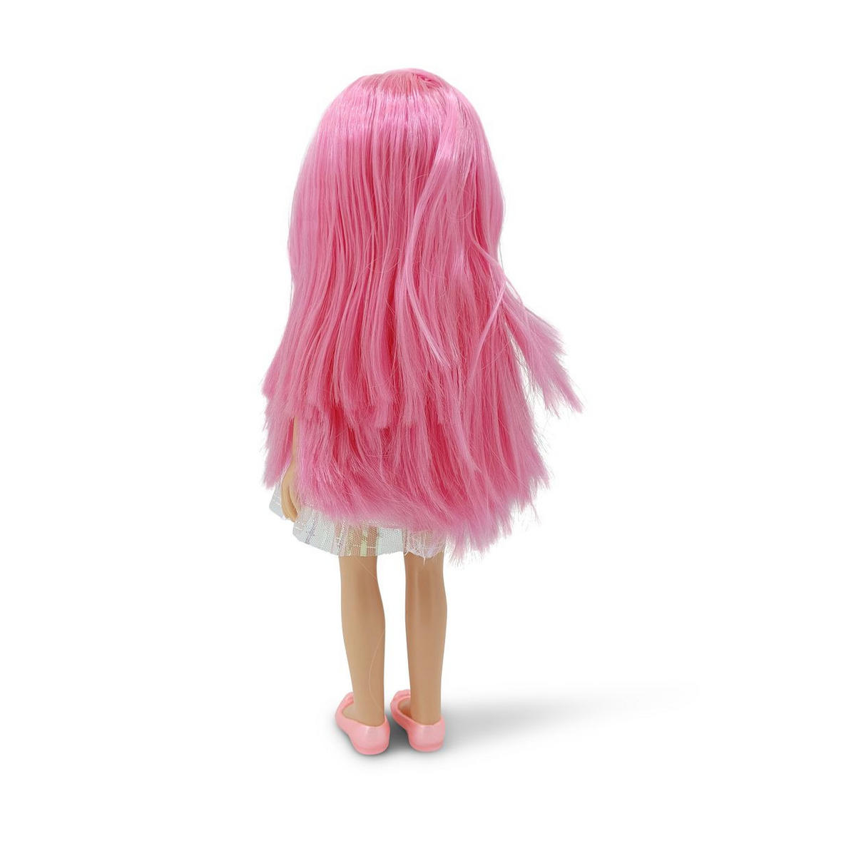 KINDERPUPPE Pretty Doll pink 33 cm, Kleidung, Haare, Schuhe, beweglich, Rollenspiel, ab 3 Jahren - Pink, Kunststoff (11/7/33cm) - Moni