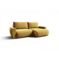 ECKSOFA Galan Mit Schlaffunktion - Gelb, Holzwerkstoff/Textil (153/253cm) - Fun Möbel