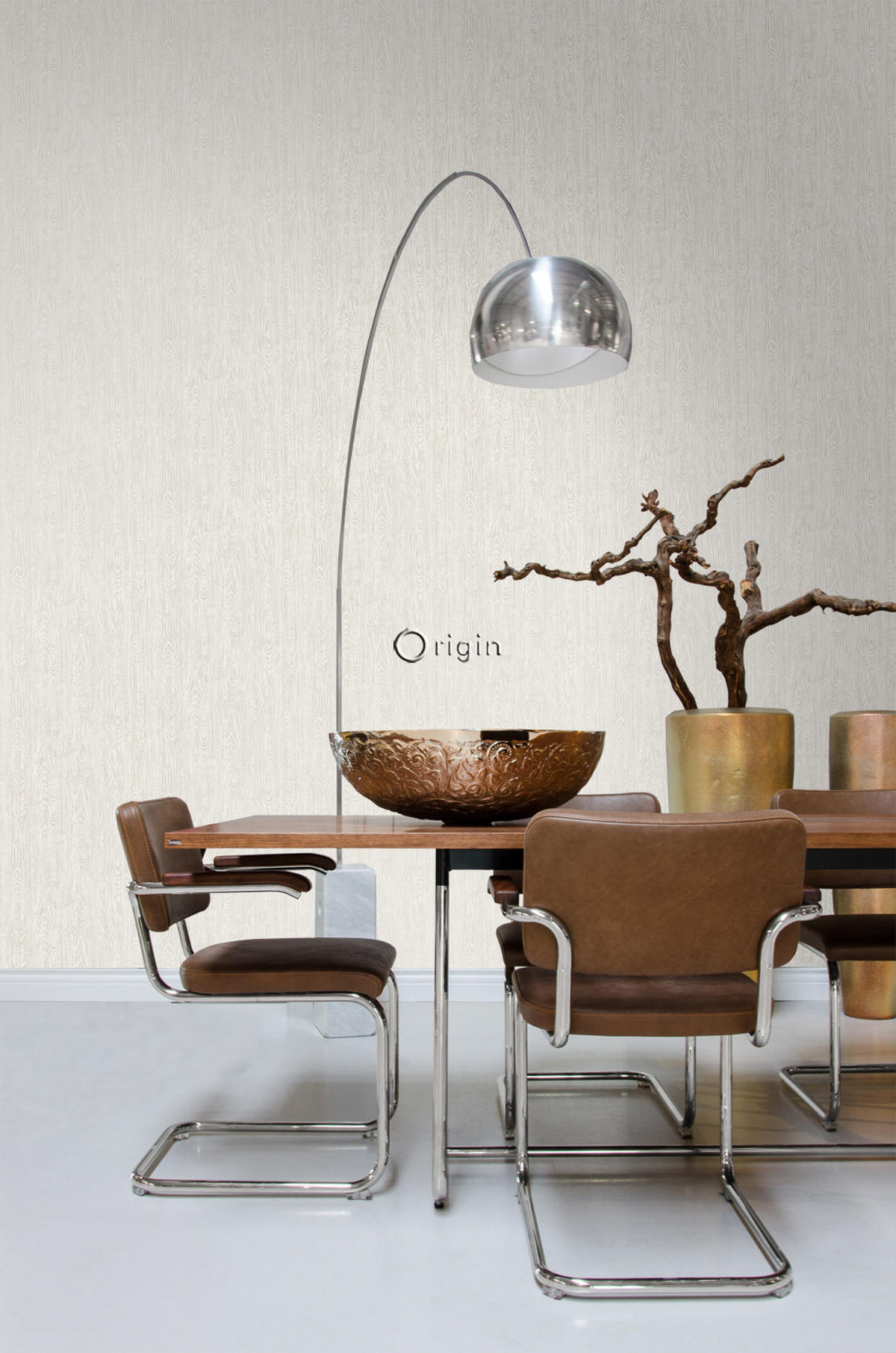 TAPETE Holz-Optik 53 cm x 10.05 m - Beige, Papier (53/1000cm) - Origin Wallcoverings