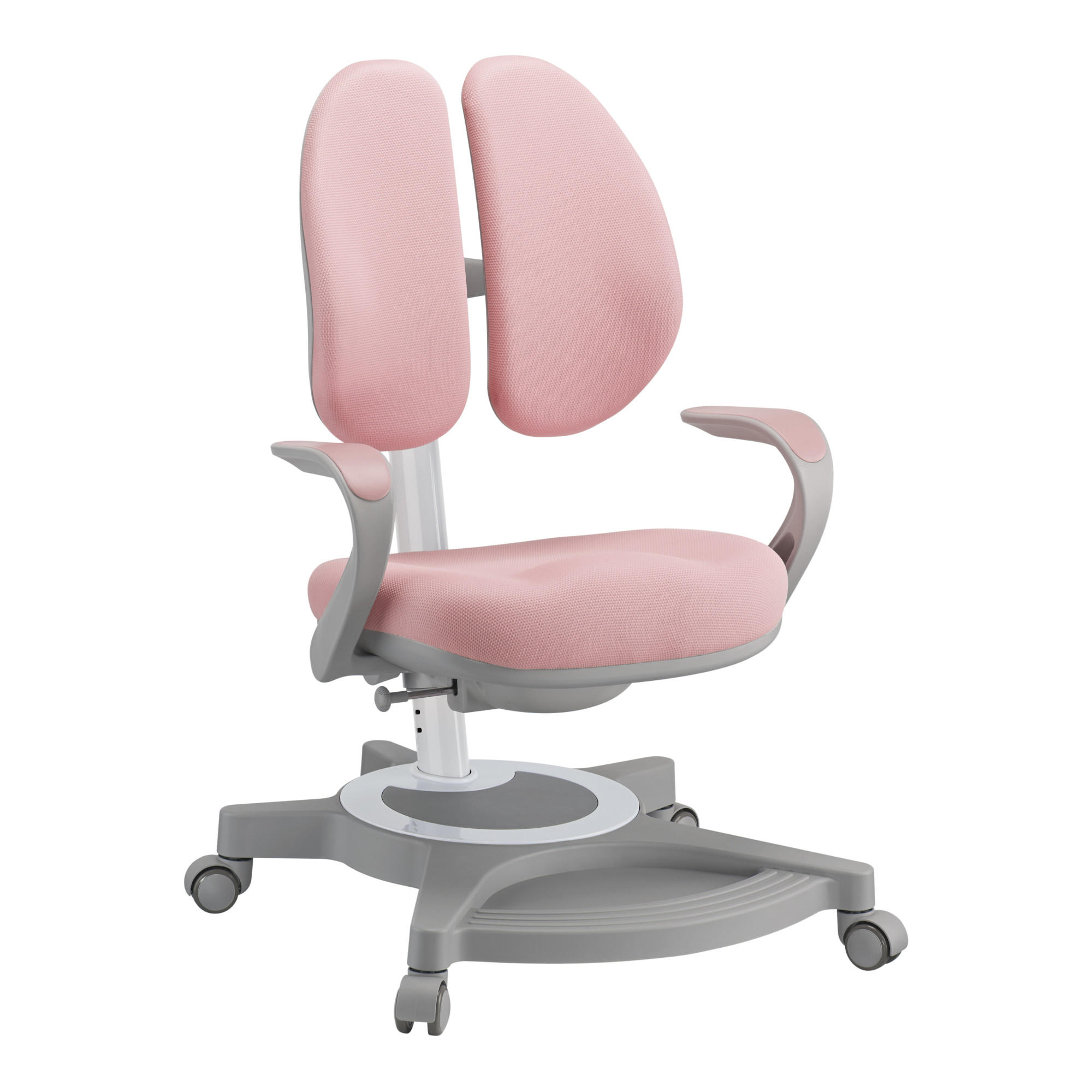 KINDERSCHREIBTISCHSTUHL Partille - Pink, Kunststoff/Textil (55/99/76cm) - [en.casa]