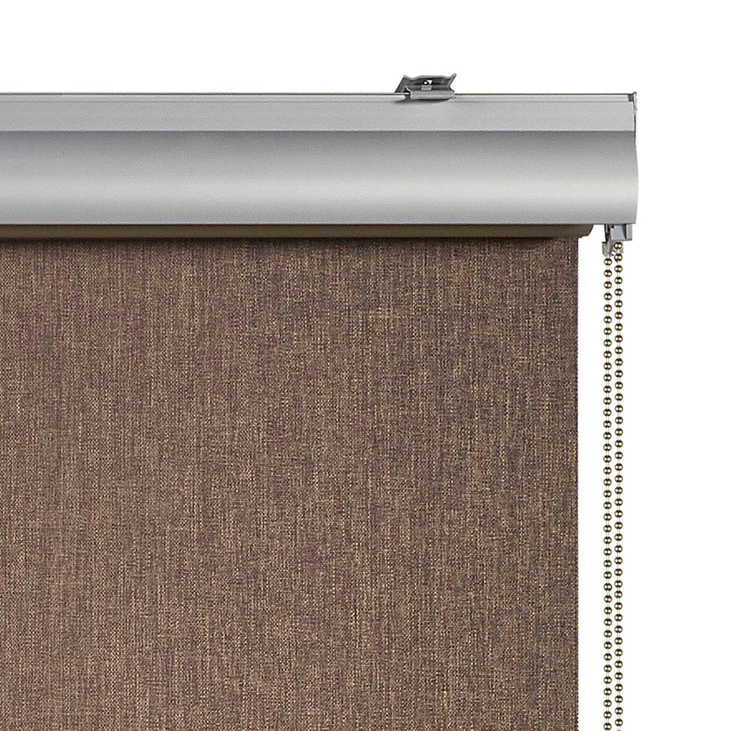 Thumbnail - Storesdeco Verdunkelungsrollo, Braun, Kunststoff, Uni, Rechteckig, 60x250 cm, CE, Wohntextilien, Rollos & Jalousien, Rol...