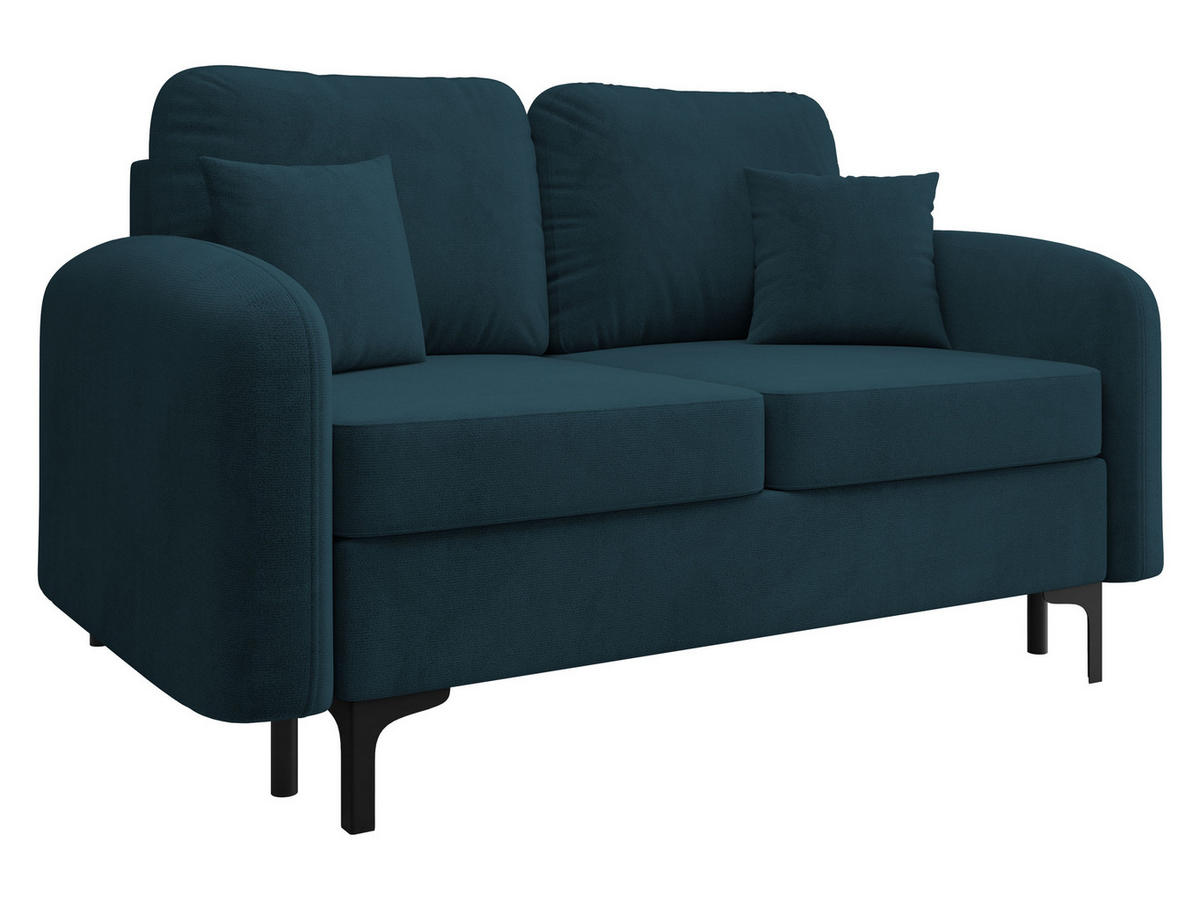 SCHLAFSOFA Venice Small - Blau/Schwarz, Holz/Textil (157/96/94cm) - MIRJAN24