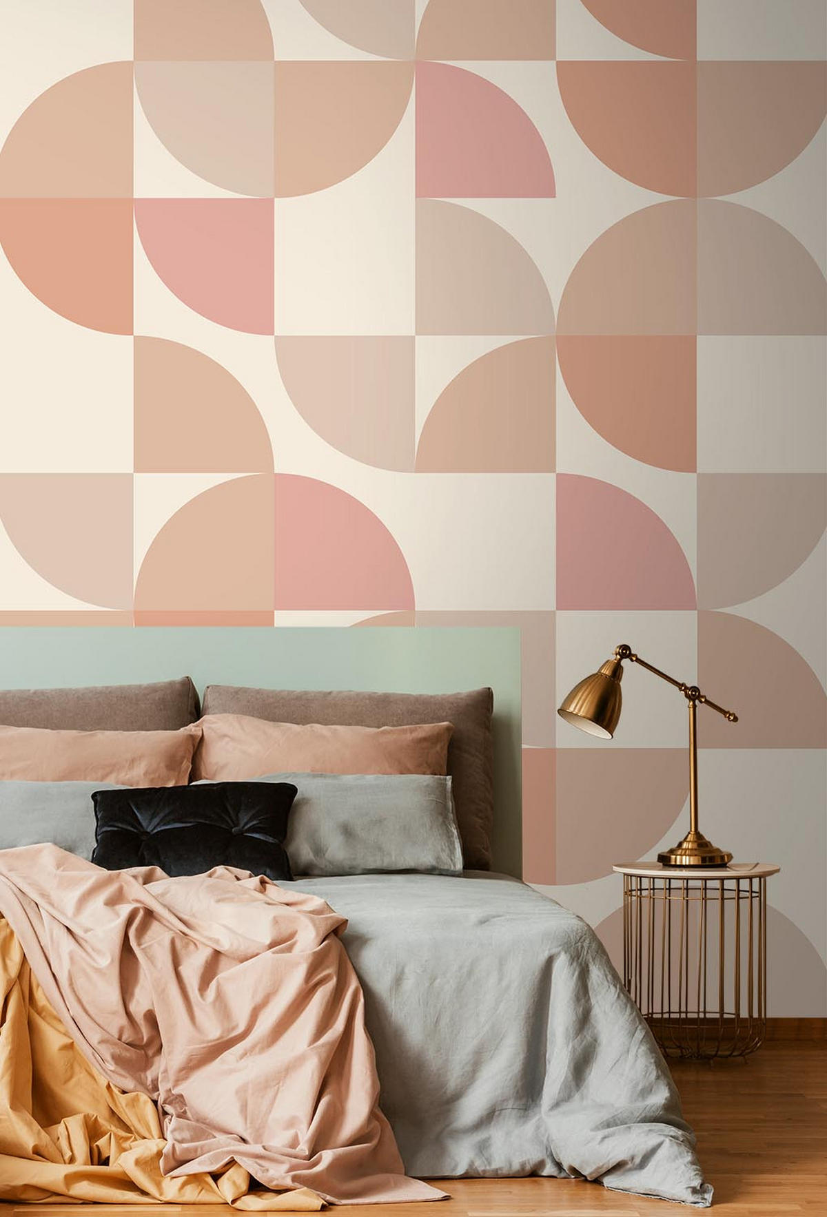 FOTOTAPETE geometrische Formen 250 x 279 cm - Pink, Papier (250/279cm) - ESTAhome