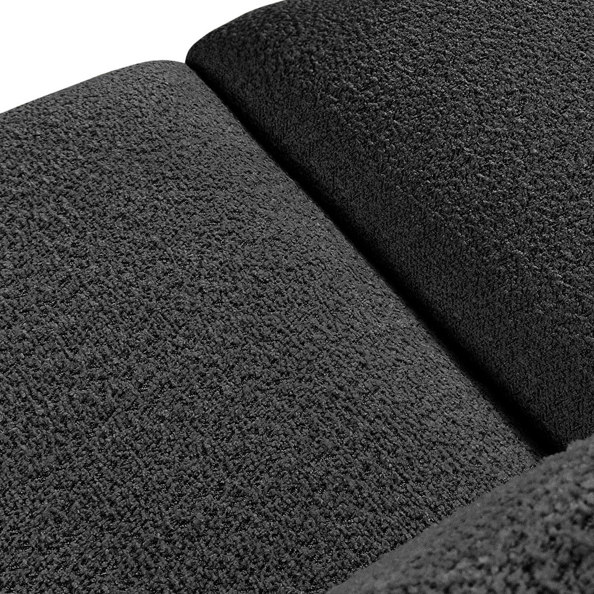 ECKSOFA LINKS BUFFO, Dunkelgrau - Dunkelgrau, Holz/Holzwerkstoff (285/176cm) - KONSIMO®