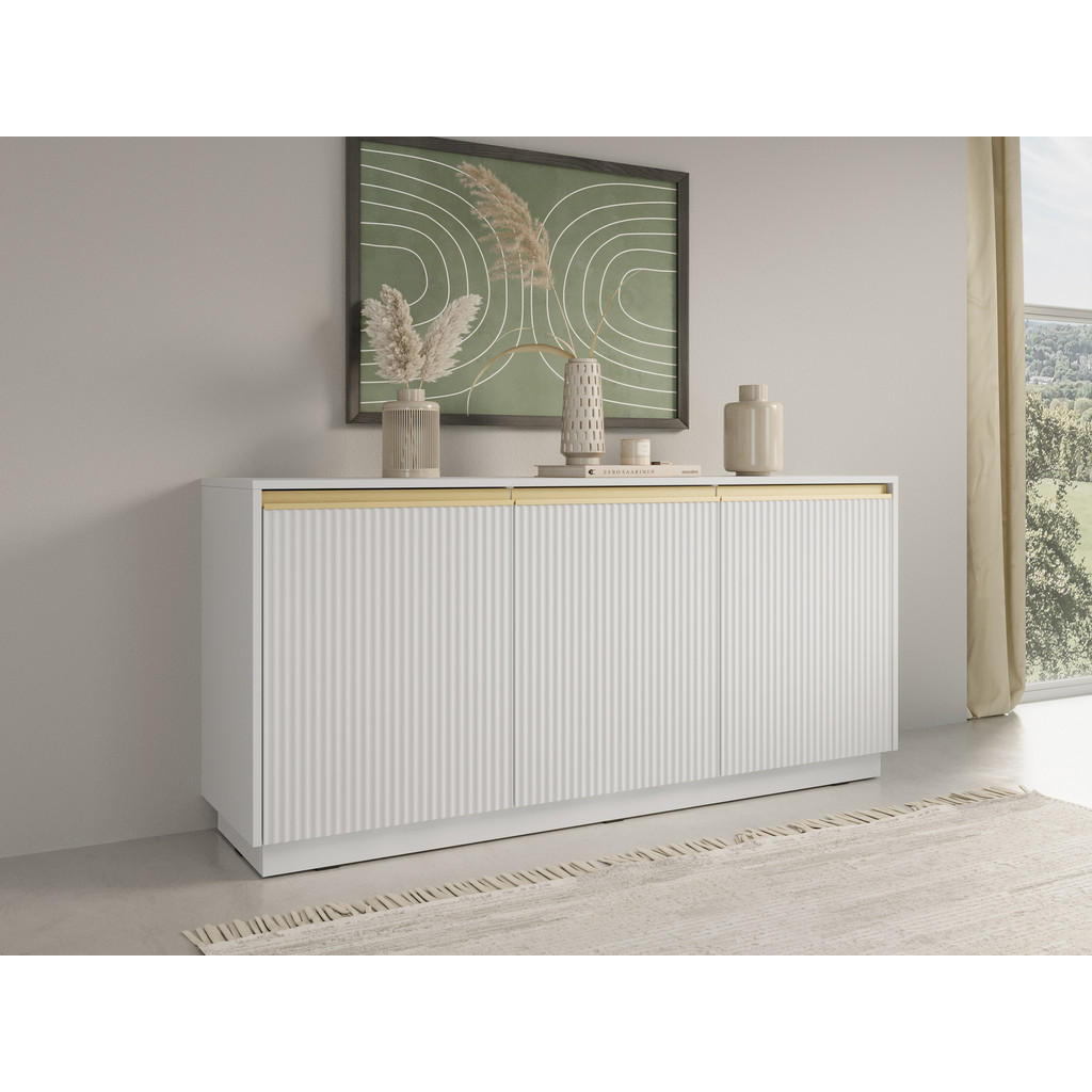 Thumbnail - Möblo Kommode, Weiß, Holzwerkstoff, Rechteckig, 154x72x39 cm, Wohnzimmer, Kommoden & Sideboards, Kommoden