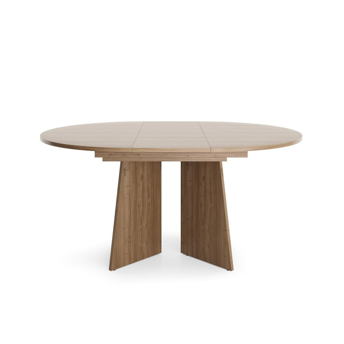 ESSTISCH Aurena, Kaschmir mit Walnuss - Walnussfarben, Holzwerkstoff (120/160/76cm) - Bettso