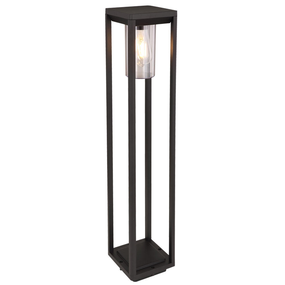LED WEGLEUCHTE Aluminium Schwarz - Schwarz, Kunststoff (15/15/80cm) - Globo Lighting