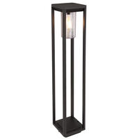LED WEGLEUCHTE Aluminium Schwarz - Schwarz, Kunststoff (15/15/80cm) - Globo Lighting