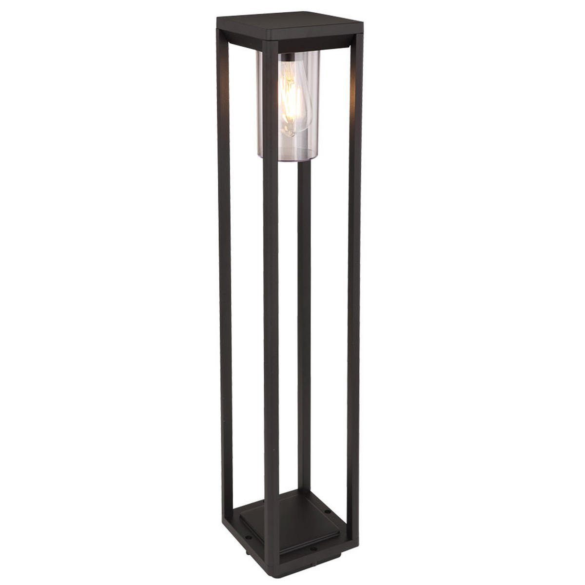 LED WEGLEUCHTE Aluminium Schwarz - Schwarz, Kunststoff (15/15/80cm) - Globo Lighting