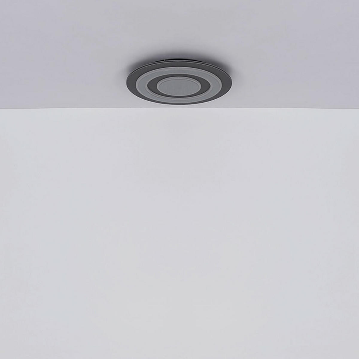 LED DECKENLEUCHTE Metall Anthrazit Grau - Anthrazit, Metall (48/48/5.2cm) - Globo Lighting
