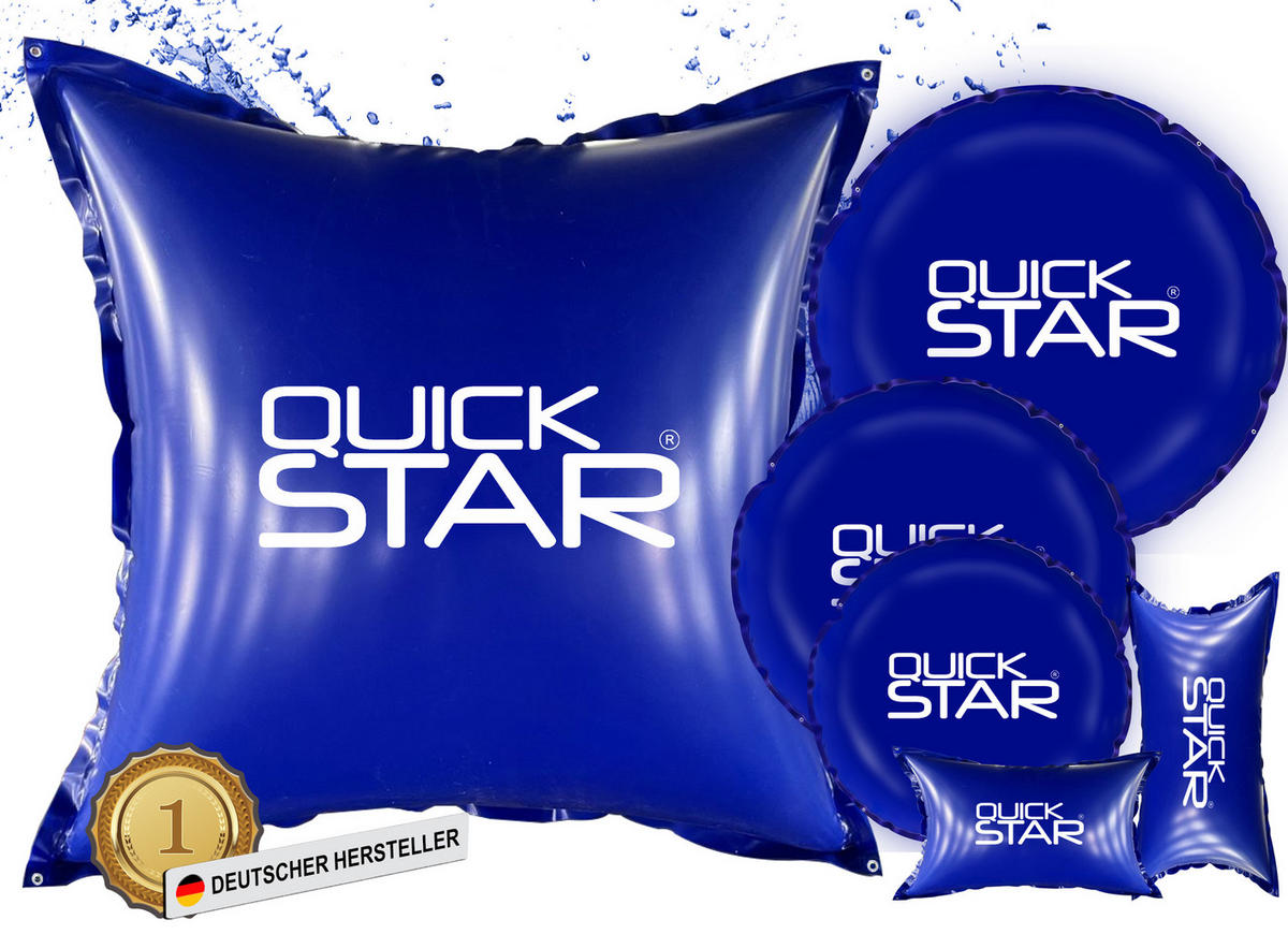 POOLKISSEN Eckig 200x400 cm Blau - Blau, Kunststoff (200/400cm) - QUICK STAR