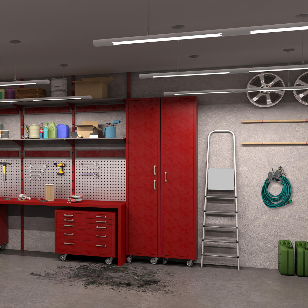 GARTENSCHLAUCHHALTER - Grau, Metall (24/23/15cm) - Relaxdays