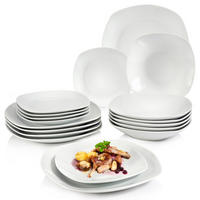 TAFELSERVICE BILGOLA - 18 teilig aus Porzellan - Weiß, Keramik (31/31/32cm) - Sänger