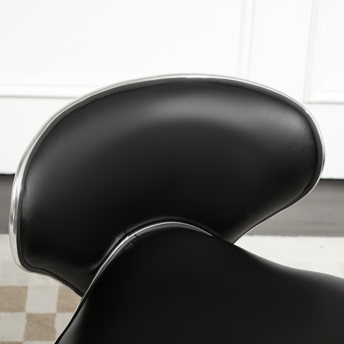 BÜROHOCKER DE-18041 höhenverstellbar 44-56 cm, Sattelform Schwarz - Schwarz, Metall (48/74/44cm) - ComfortXL