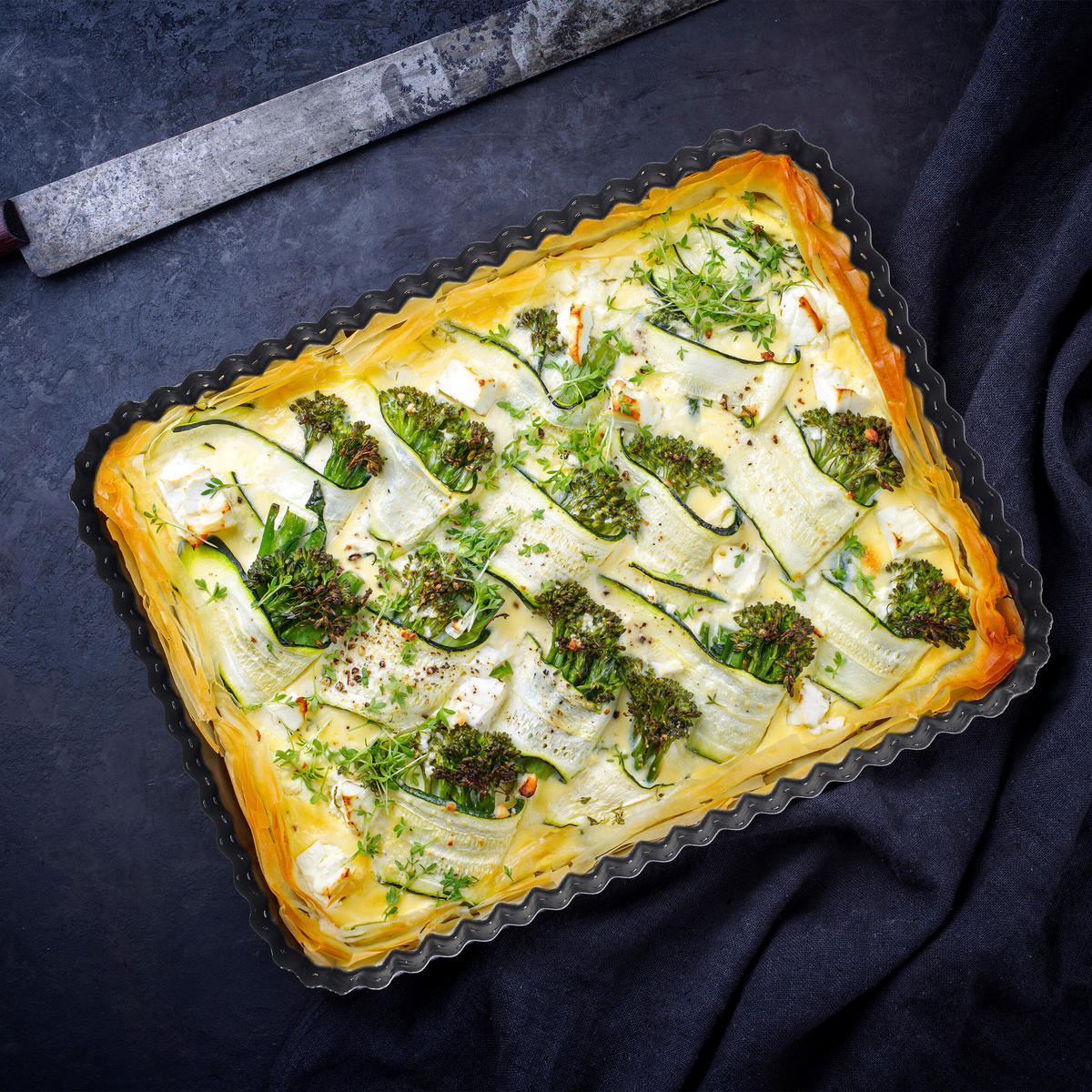 2-DIELNA súprava foriem na tarte - antracitová, kov (31/3/21cm) - Relaxdays