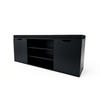 SCHUHSCHRANK Porta 103/30/46 cm - Schwarz, Holzwerkstoff (30/46/103cm) - BOXIMO