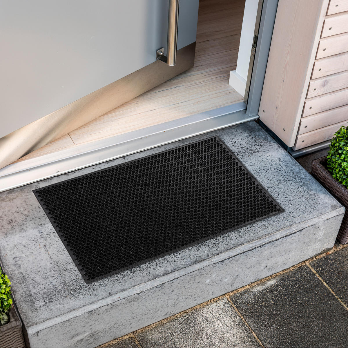 SCHMUTZFANGMATTE AUßEN SEASON - Schwarz, Textil (40/60cm) - Astra