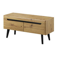 TV-LOWBOARD Schwarz Nordan 107 Artisan Eiche - Multicolor, Holzwerkstoff (107/50/40cm) - Sepro Meble