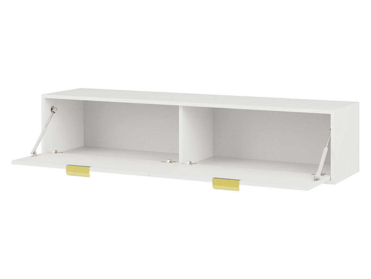 TV-LOWBOARD Senna 140 - Kaschmir/Goldfarben, Holzwerkstoff/Metall (140/35/33cm) - MIRJAN24