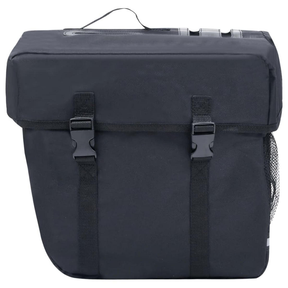 DOPPEL-FAHRRADTASCHE Für Gepäckträger Wasserdicht 35 L Schwarz - Schwarz, Textil (17/30/34cm) - vidaXL