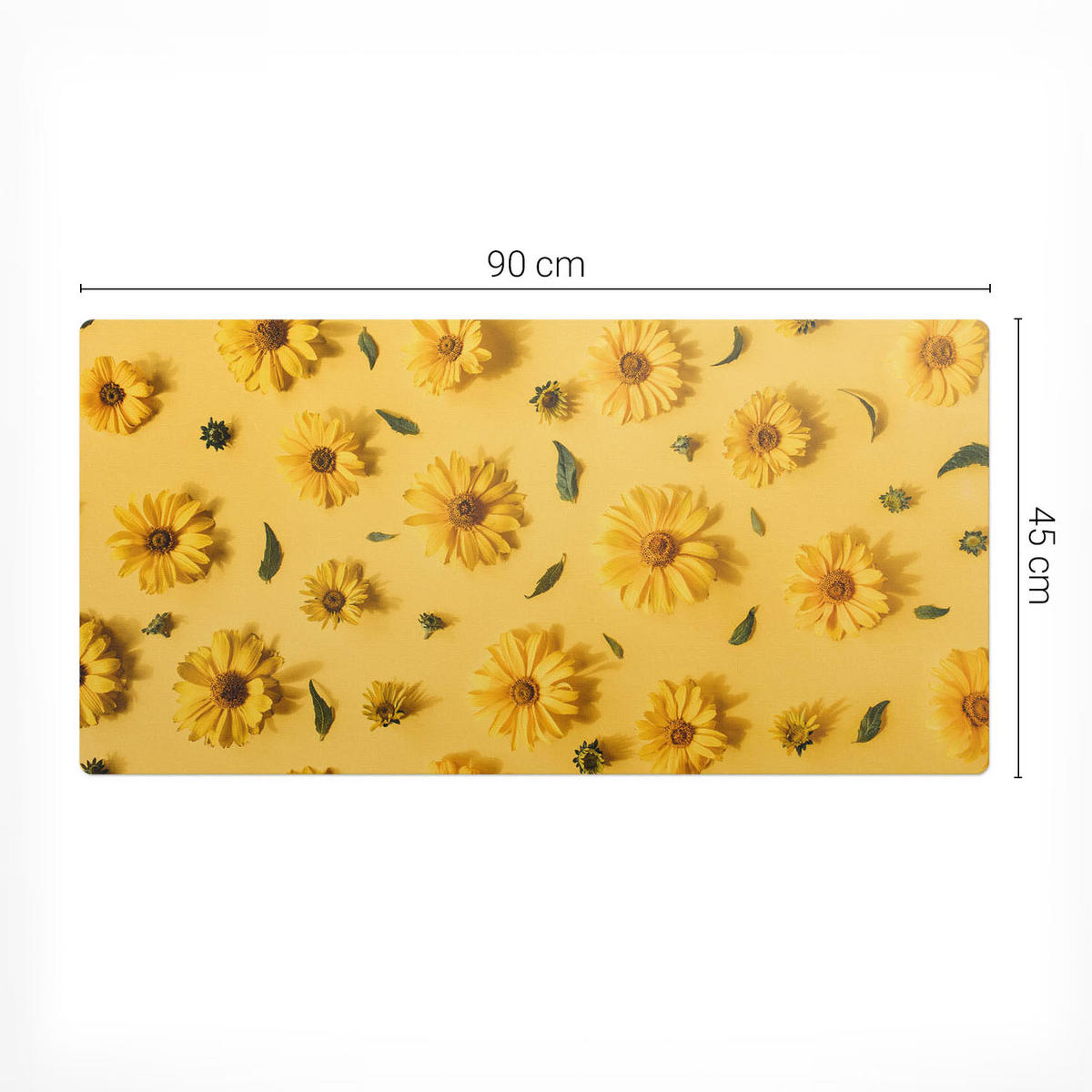 SCHREIBTISCHUNTERLAGE 90x45 cm Gelb - Gelb, Kunststoff (1.6/90/45cm) - Wallfluent