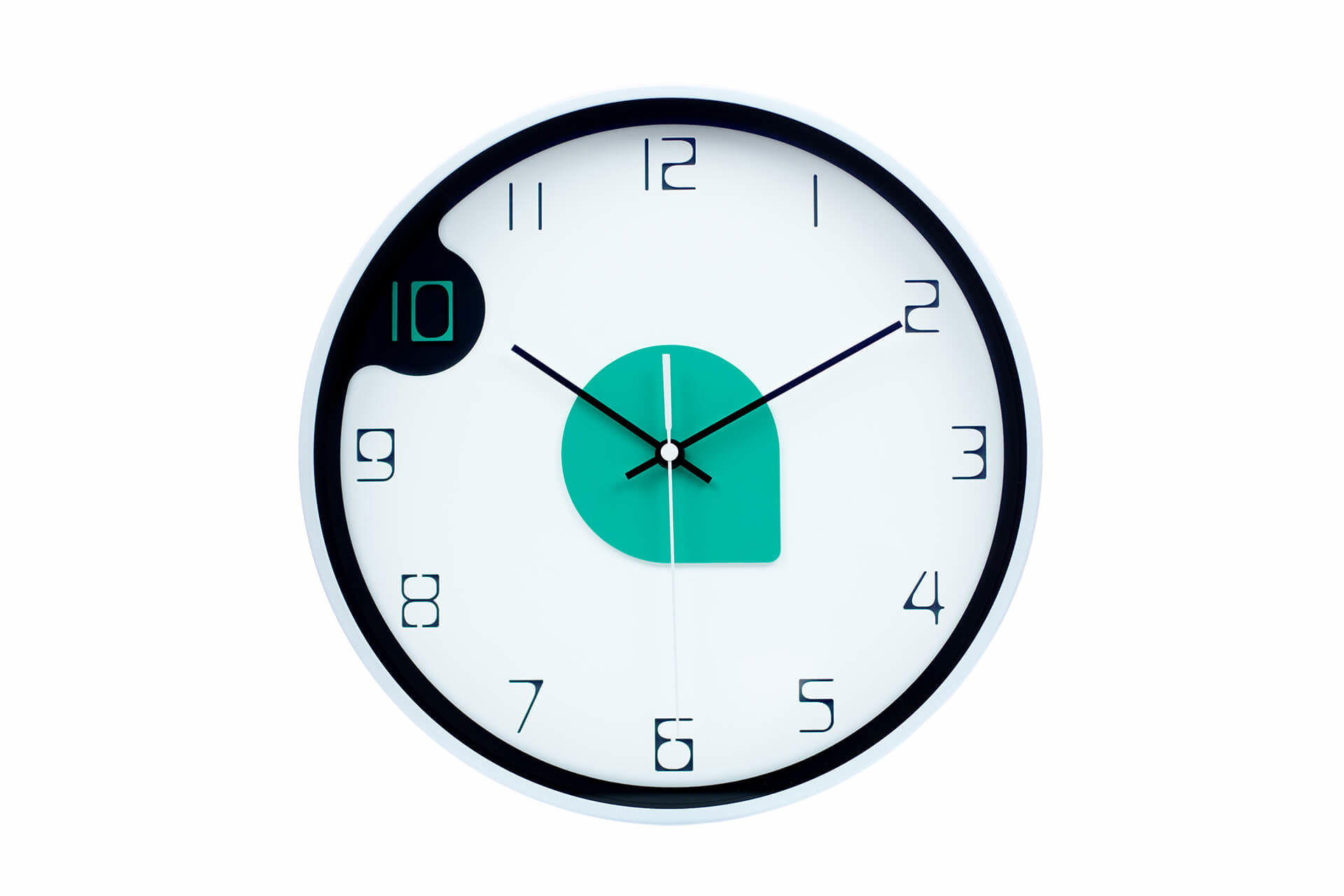 WANDUHR Design Weiß 31/31 cm - Weiß, Holzwerkstoff (1.04/30.5/4cm) - ONZENO