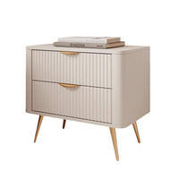 NACHTTISCH mit 2 Schubladen BELLO Beige - Beige, Holzwerkstoff (63/55/38cm) - Compleo24