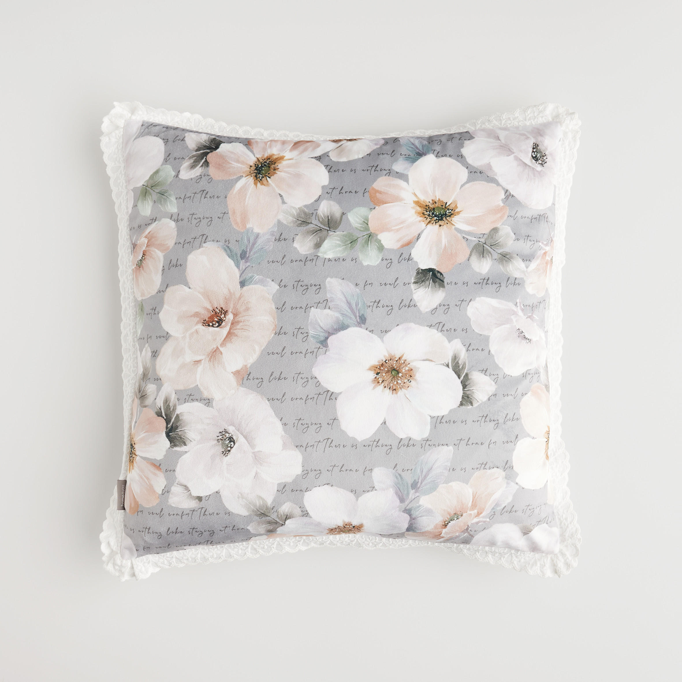 KISSENBEZUG Borrelio - Grau, Textil (45/45cm) - home&you