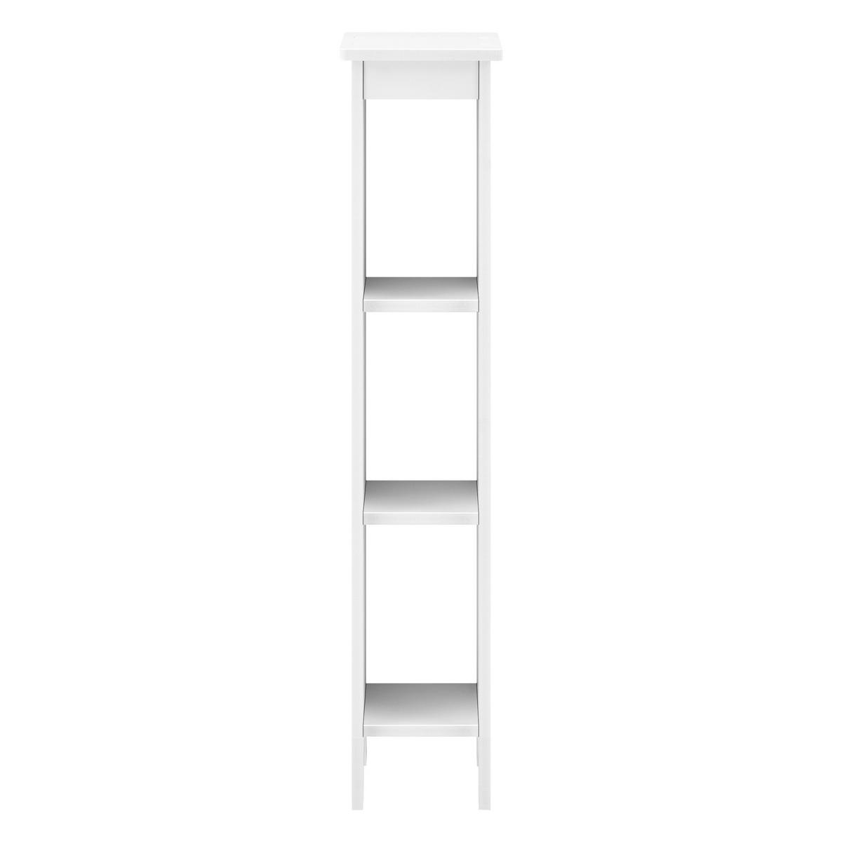 BADEZIMMERREGAL Arvika - Weiß, Kunststoff (17/80/17cm) - [en.casa]