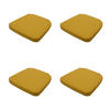 SITZKISSEN Canvas 48/48 cm 4er-Set - Goldfarben, Textil (48/7/48cm) - Madison
