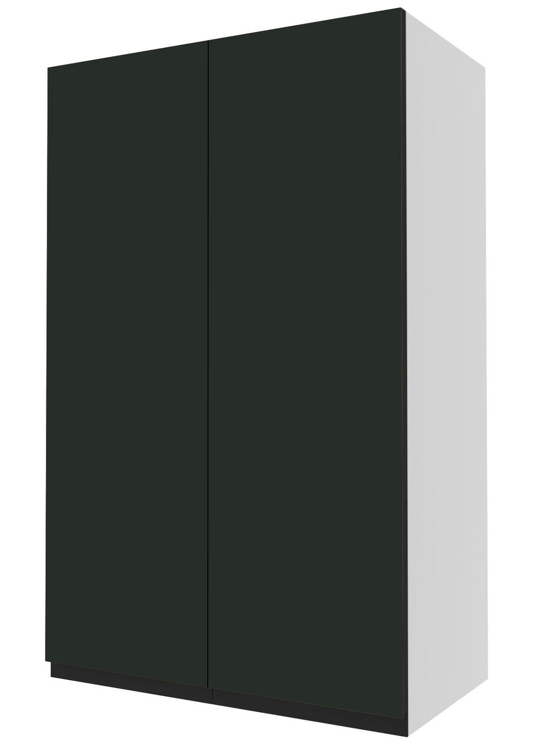 XL HÄNGESCHRANK Velden weiß / Front smaragdgrün super matt 60 / 32,5 / 96cm - Weiß/Grün, Holz/Holzwerkstoff (60/96/32.5cm) - Feldmann-Wohnen