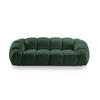 SOFA Diana aus Strukturierter Samt grün 3 Sitzplätze - Grün, Textil (114/72/234cm) - Micadoni