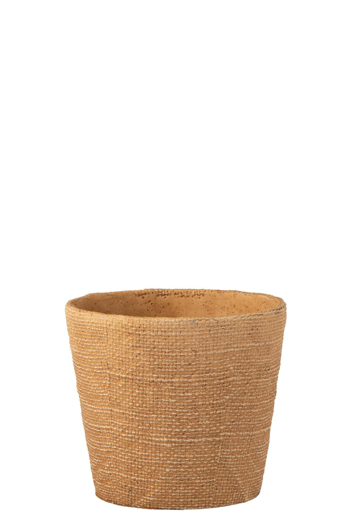 BLUMENTOPF BISTRO - Zement - Natürliche - L - Ø 19 cm - Naturfarben, Stein (19/16.5cm) - J-Line