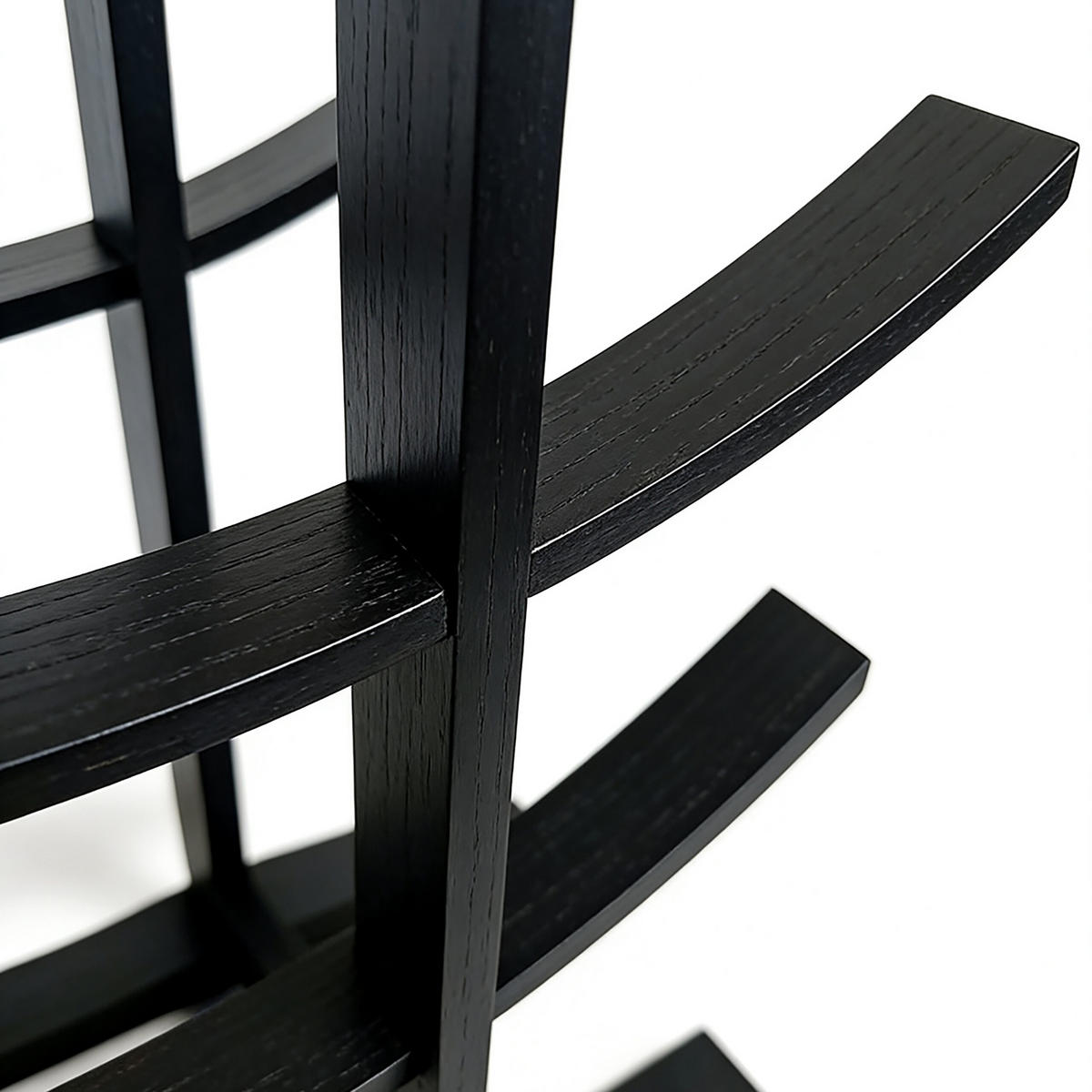 WEINREGAL - Schwarz, Holz (30/14.5/41cm) - Relaxdays