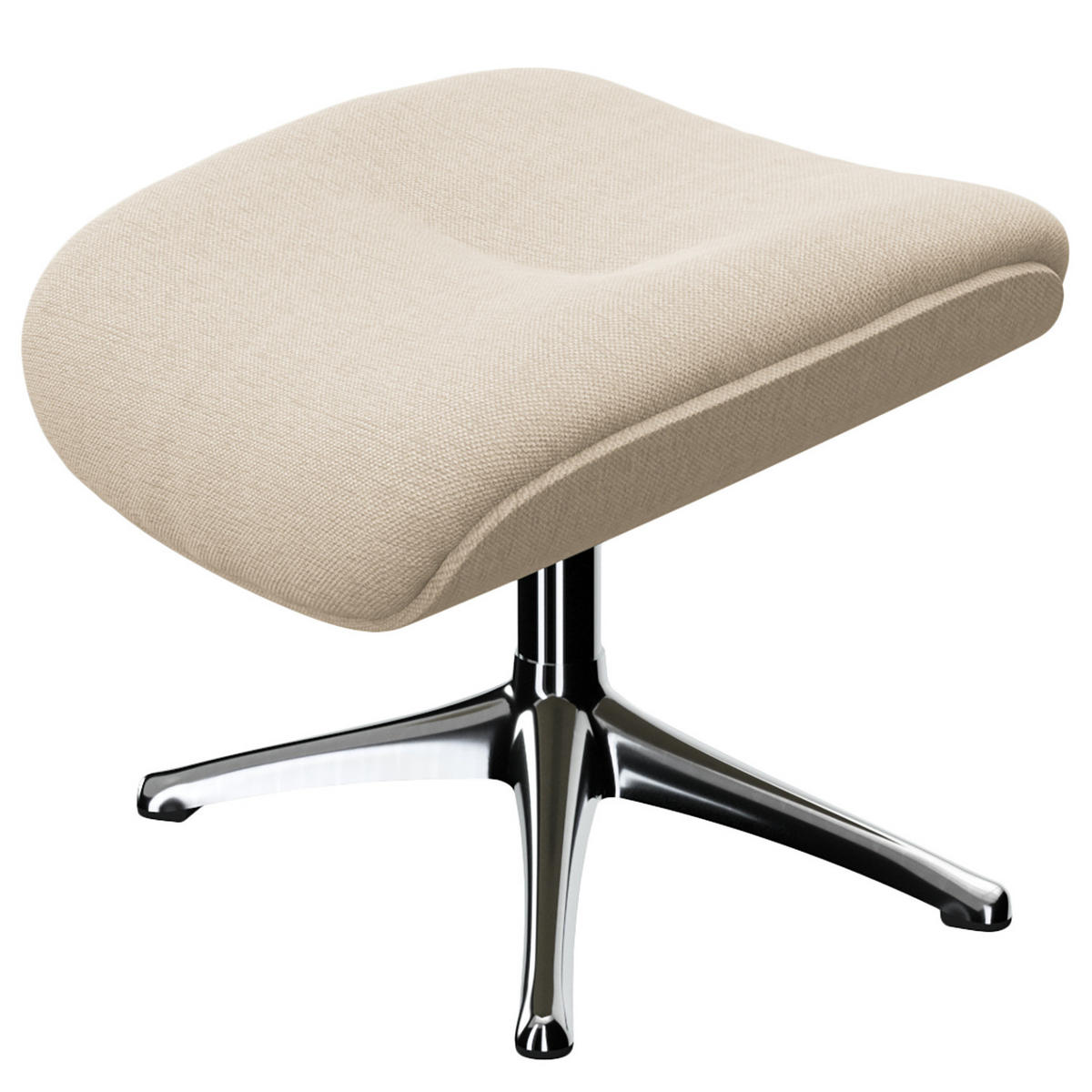 RELAXSESSEL - Beige, Textil/Metall (90/107/90cm) - home24