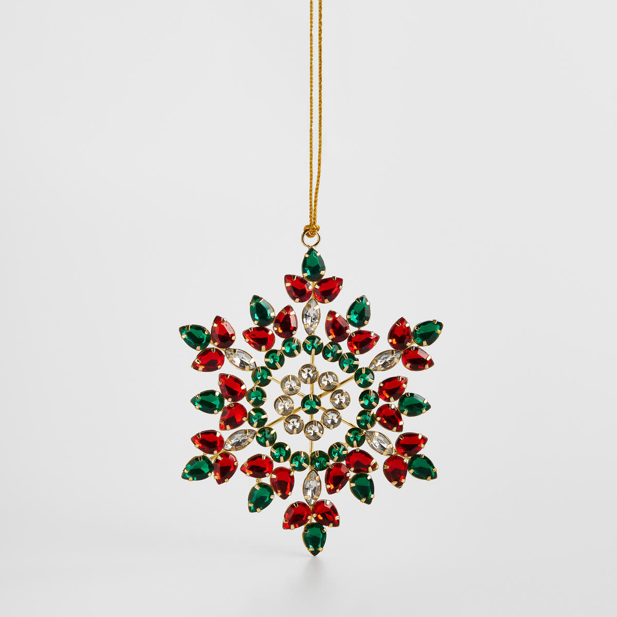 WANDDEKORATION Trigem, mehrfarbig, 14 x 14 cm, Dekorative Weihnachtsdeko - Multicolor, Kunststoff (14/14/1cm) - home&you