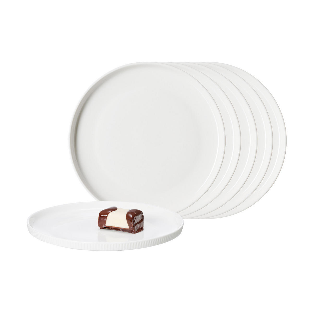 DESSERTTELLER Kelly weiß ø 21 cm 6er Set - Weiß, Keramik (21cm) - Ritzenhoff Breker