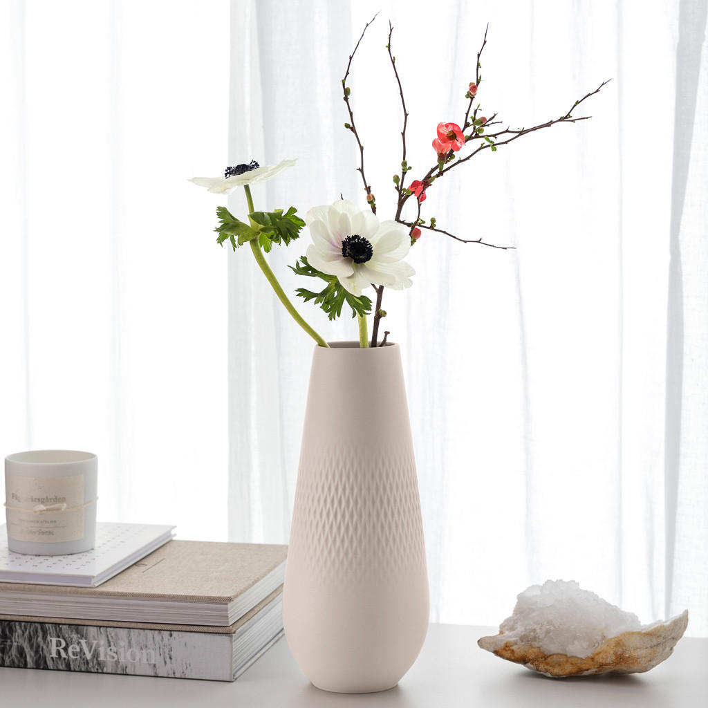 VASE Manufacture Collier Beige 26 cm - Beige, Keramik (26cm) - Villeroy & Boch