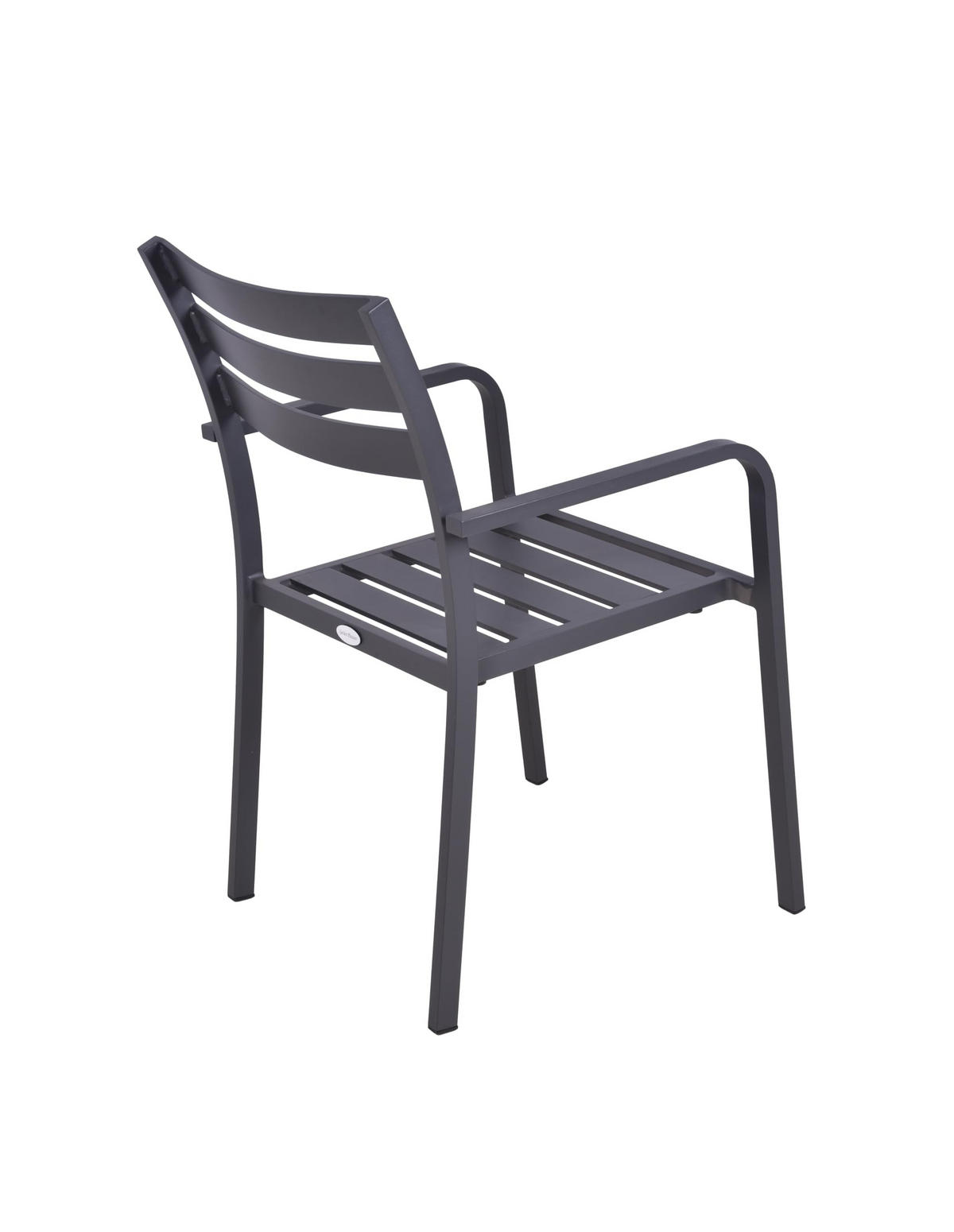 GARTENSTUHL 2er Set Wilma Gartenstühle - Anthrazit, Metall (55/88/63cm) - DELUKE